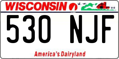 WI license plate 530NJF