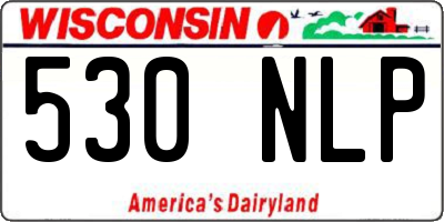 WI license plate 530NLP