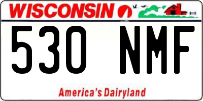 WI license plate 530NMF