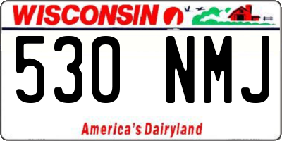 WI license plate 530NMJ