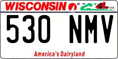 WI license plate 530NMV
