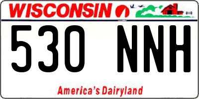 WI license plate 530NNH