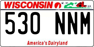 WI license plate 530NNM