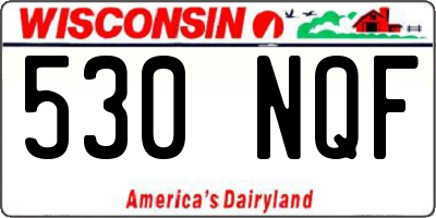 WI license plate 530NQF
