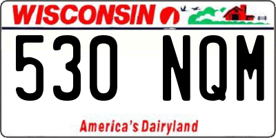 WI license plate 530NQM
