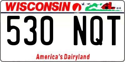 WI license plate 530NQT