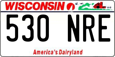 WI license plate 530NRE