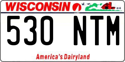 WI license plate 530NTM