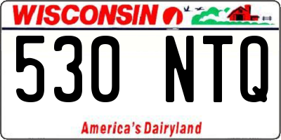 WI license plate 530NTQ