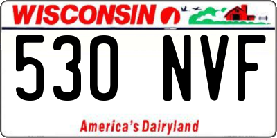 WI license plate 530NVF