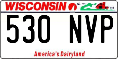 WI license plate 530NVP