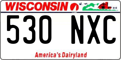 WI license plate 530NXC