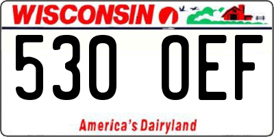 WI license plate 530OEF