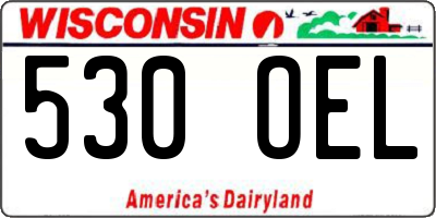 WI license plate 530OEL