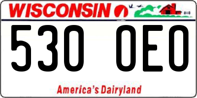 WI license plate 530OEO