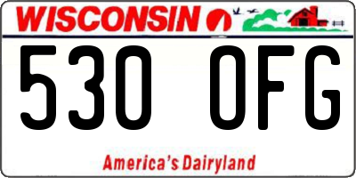 WI license plate 530OFG