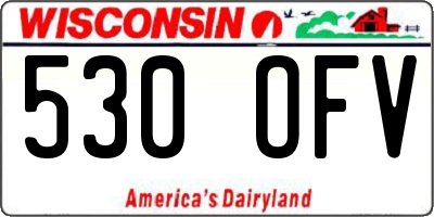 WI license plate 530OFV