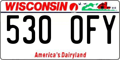 WI license plate 530OFY