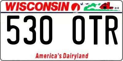 WI license plate 530OTR