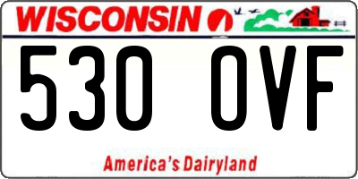 WI license plate 530OVF