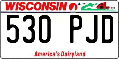 WI license plate 530PJD