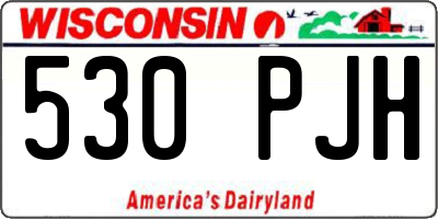 WI license plate 530PJH