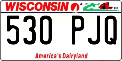 WI license plate 530PJQ