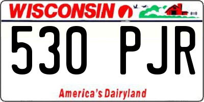 WI license plate 530PJR