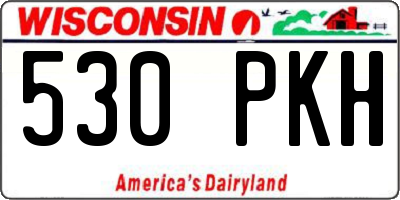 WI license plate 530PKH