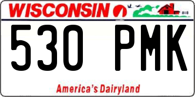WI license plate 530PMK