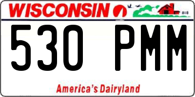 WI license plate 530PMM