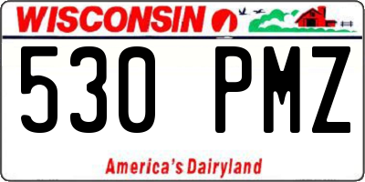 WI license plate 530PMZ