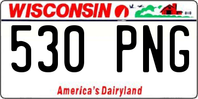 WI license plate 530PNG