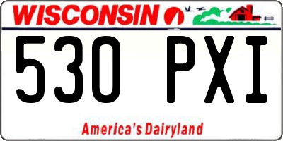WI license plate 530PXI