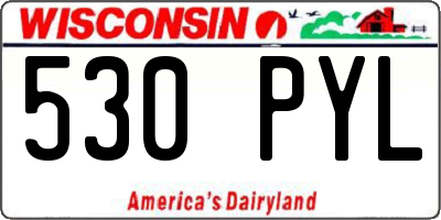 WI license plate 530PYL