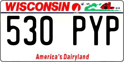 WI license plate 530PYP