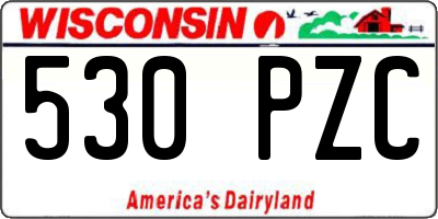 WI license plate 530PZC