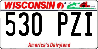 WI license plate 530PZI