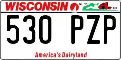 WI license plate 530PZP
