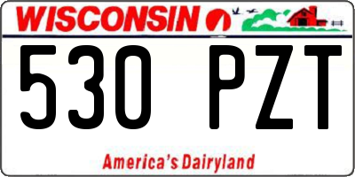 WI license plate 530PZT