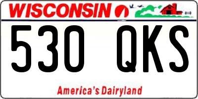 WI license plate 530QKS
