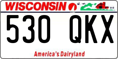 WI license plate 530QKX
