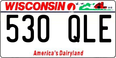 WI license plate 530QLE