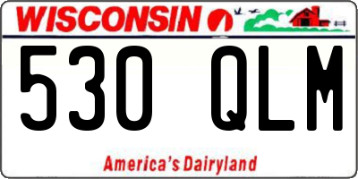 WI license plate 530QLM
