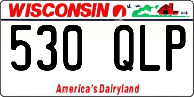 WI license plate 530QLP