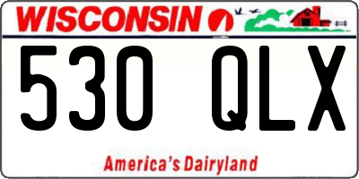 WI license plate 530QLX