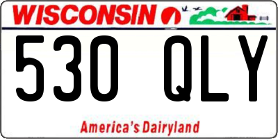 WI license plate 530QLY
