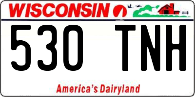 WI license plate 530TNH