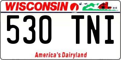 WI license plate 530TNI
