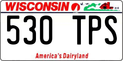 WI license plate 530TPS